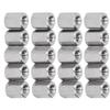 20PCS Hex Coupling Nut Stainless Steel Rustproof M4 X 0.7 8 L10mm 6 Sides Connector Nuts for Installation
