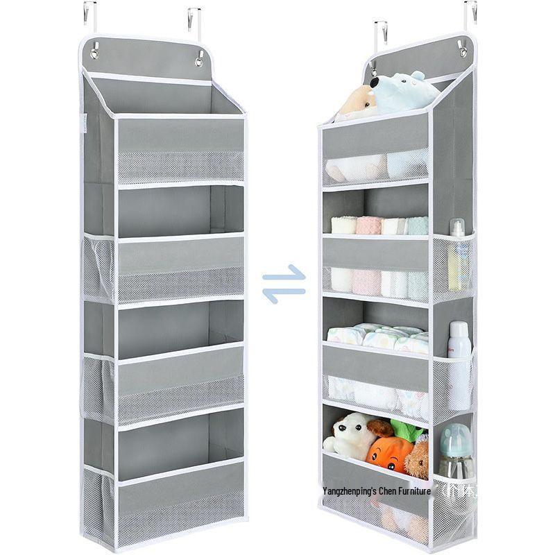Wall-Mounted Hanging Storage Pocket for Clothes, Dorm Room Organizer, and Bathroom Diaper Holder