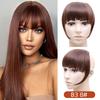 High Temperature Fiber Thick Neat Bangs Synthetic Hair Topper for Women