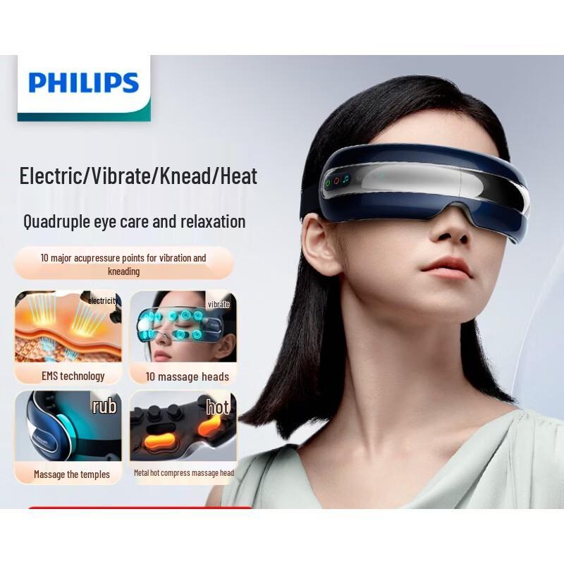 Philips PPM7202E Eye Massager with Microcurrent and Hot Compress