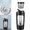 Electric Shaker Bottle 650ml Rechargeable Powerful with Powder Compartment for Smooth Protein Shakes Supplement Storage