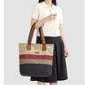 Korean Canvas Shopper Bag for Women Large Capacity Zipper Shoulder Bag High Quality Female Tote Handbag