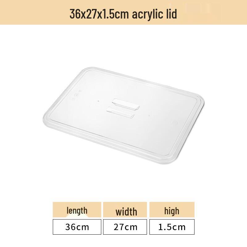 Wuhe Acrylic Rectangular Serving Tray with PC Lid