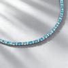Xian Can Jewelry S925 Silver High Carbon Diamond Luxurious Aquamarine Bracelet