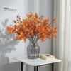 Artificial Silk Flowers for Home Decor Realistic Autumn Decoration, Floral Orange Plants Halloween Decoration Branches Table Centerpiece And