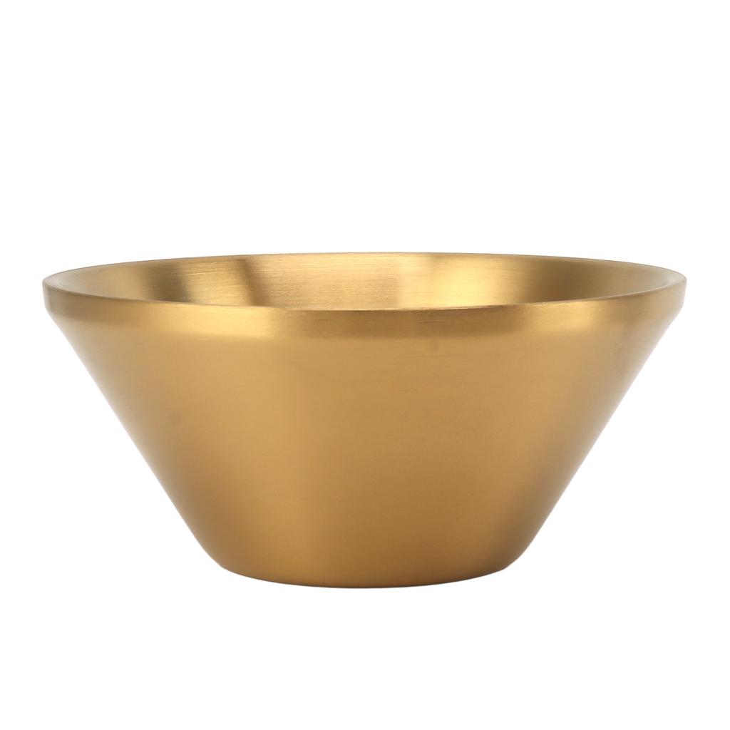 304 Stainless Steel Salad Bowl Double Layer Metal Round Bowl Stylish Salad Mixing Bowls for Snacks