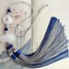 Double Color Chinese Lotus Peace Buckle Tassel Fringe Trim Beaded Edge for Clothing Sewing Home Textile Decor Accessories