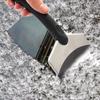 Car Ice Scraper Snow Removal Shovel Stainless Steel Car Windshield Snow Removal Scraper Snow Remover Winter Accessories
