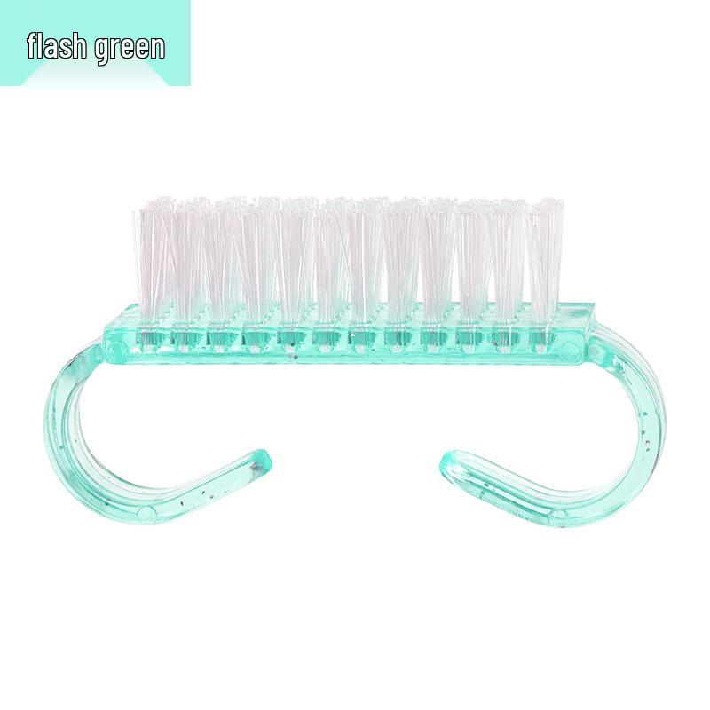 

Прозрачная пластиковая маленькая щеточка для чистки ногтей в форме рога