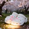 18PCS Fashion Shoe Charms Set Summer Cherry Blossom Pearl Shoe Decorations Buckle for Clogs Sandals DIY Accessories