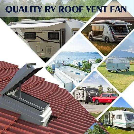 Universal Upgrade 14 Inch White RV Roof Vent Cover Kits Replacement Parts For Trailer Camper Motorhome