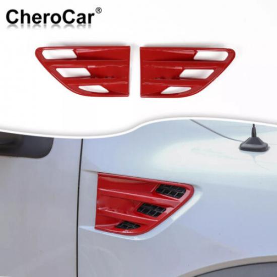 Front Side Cowl Air Vent Outlet Fender Cover Trim For Ford F150 Raptor 09-14 Red