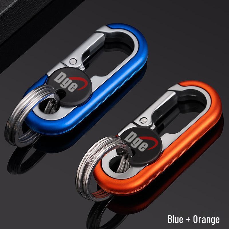 Men's Stainless Steel Multifunctional Car Keychain: Creative High-End Alloy Pendant