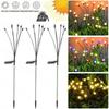 Solar Firefly Lights with 6/8/10 LEDs Starlight Swaying Garden Landscape Ambiance Lights for Patio Trail Outdoor Decor