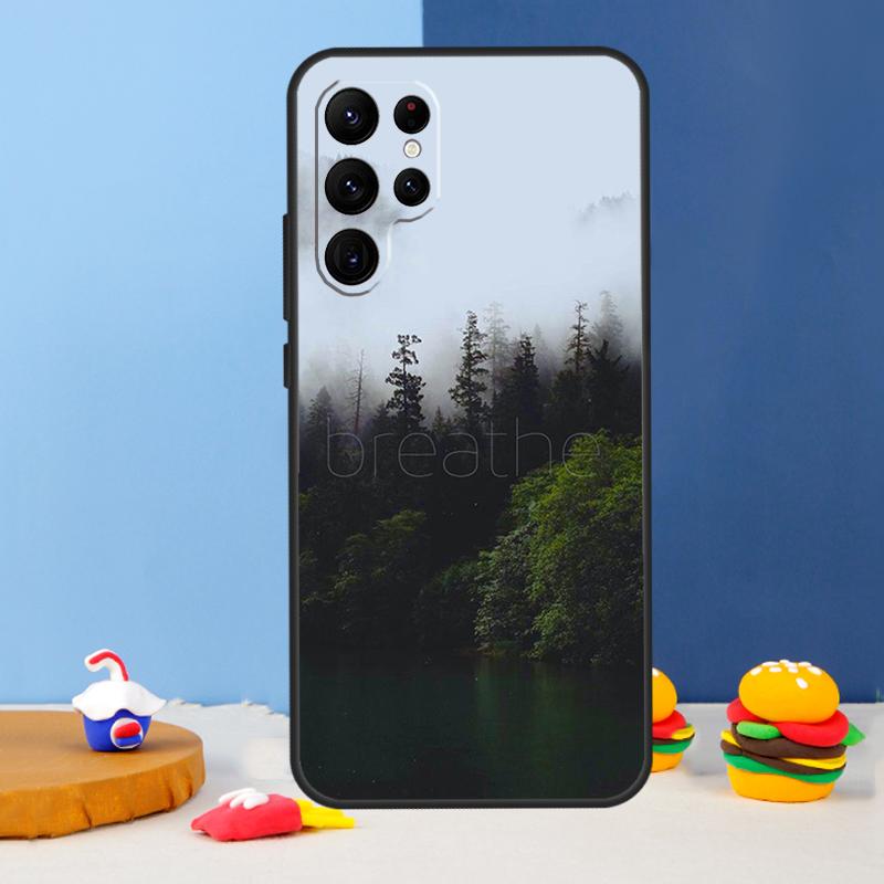 Forest Cloud Pattern Phone Case For Samsung Galaxy S24 Ultra S9 S10 S20 FE S22 S21 S23 Plus S25 Ultra Cover Coque
