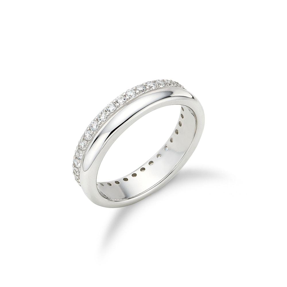 Champagne Full Moon Silver (W) Duo Shine Ring Hl2R56221W9