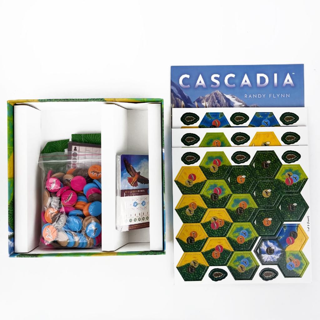 Cascadia Boardgame | Strategic And Competitive Game For 1-4 Players | Create The Most Harmonious Ecosystem | English Family Game