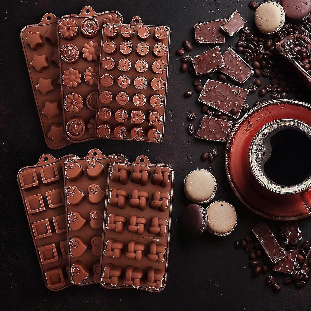 6 Pieces Cake Mold Multi Style Silicone Chocolate Mold L Baking