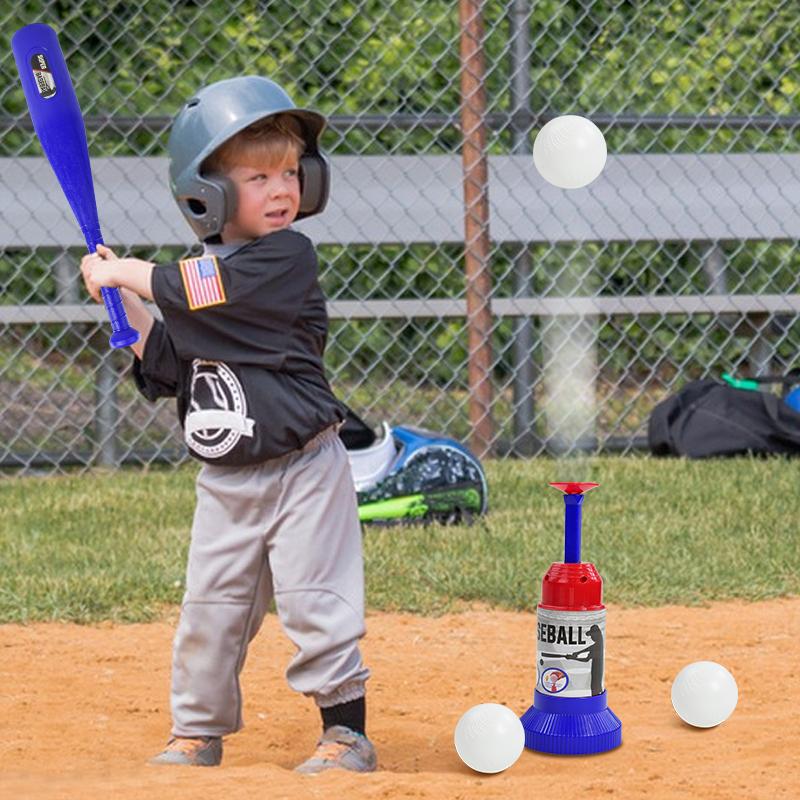 Children Baseball Ball Toys Games Adjustable Automatic Pitching Baseball Machine Toy Sets For Kids Outdoor Toys Gift