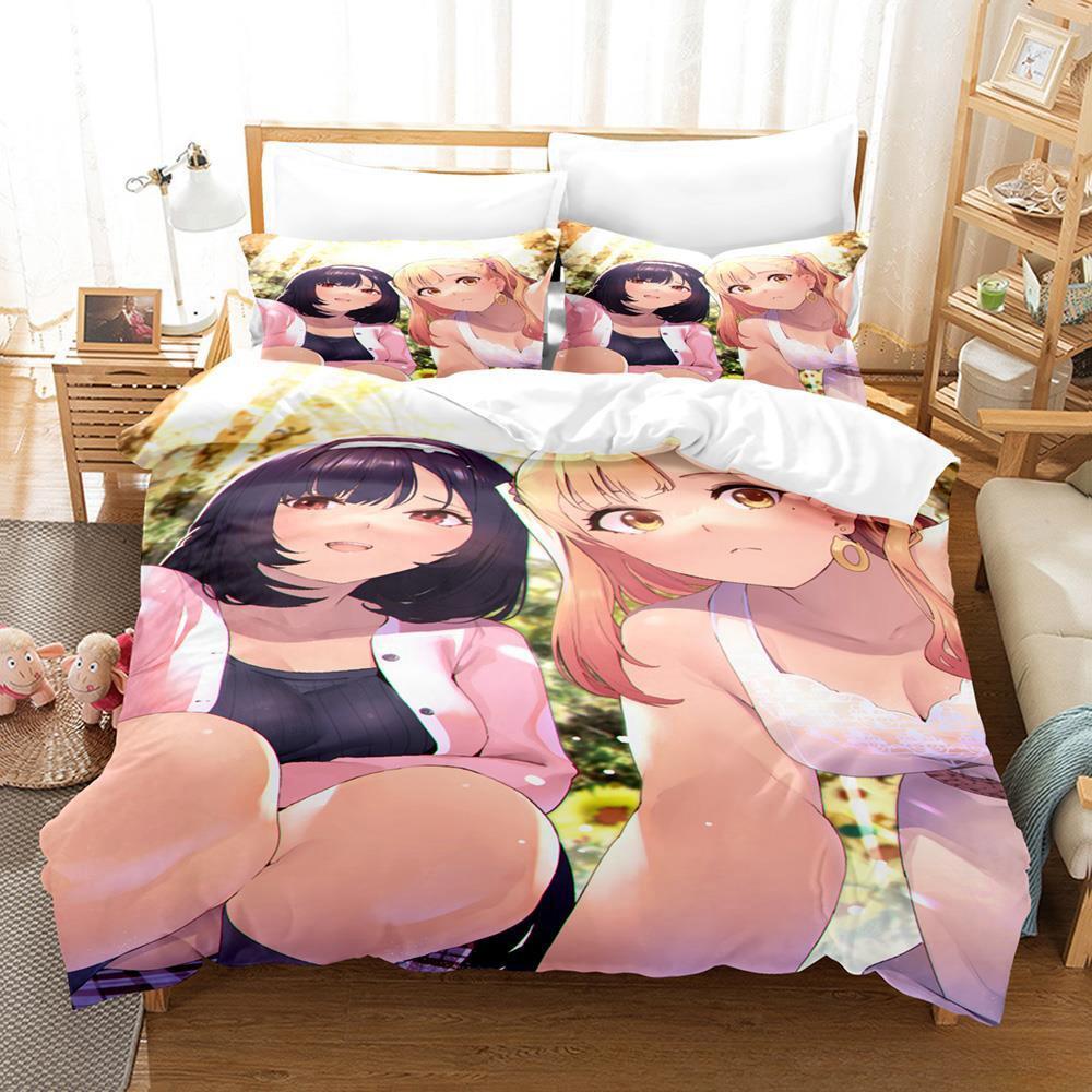 

3D Печать Каваи Аниме Моя жизнь как собака Инукаи-сан Комплект постельного белья Мультяшный Аниме трехпредметный комплект Взрослый Детский Спальня Наборы пододеяльников EU Twin 135x200cm