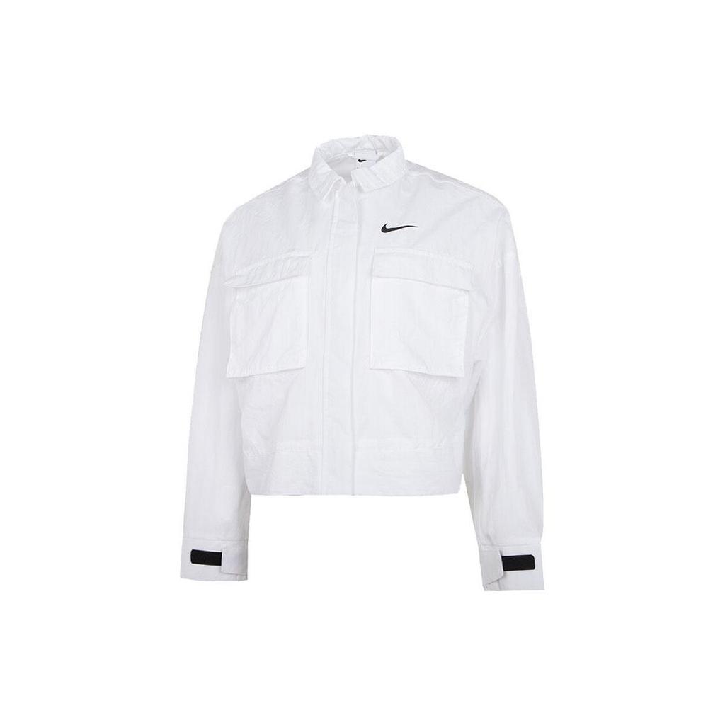 New Nike Sportswear Essentials Series Jackets Women's White DM6244-100