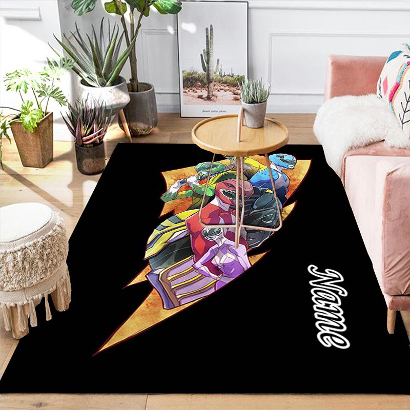 Custom 1Pc Power Rangers Teamup Rug Office Carpet Indoor Outdoor Entrance Doormat Nonslip Soft And Comfortable Living Room D2915221