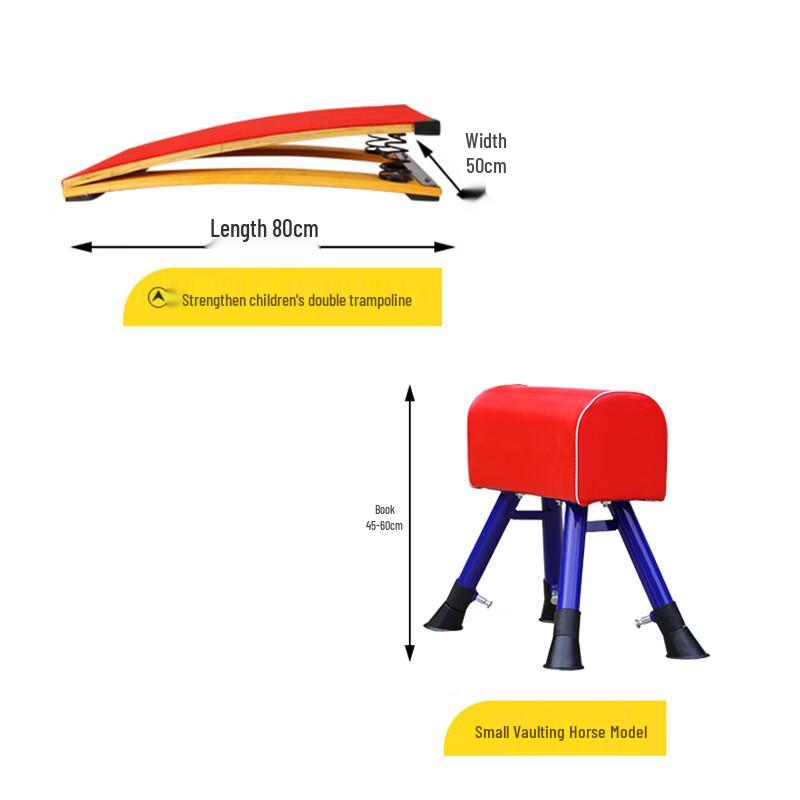

Adjustable Gymnastics Vaulting Horse and Jumping Board Set