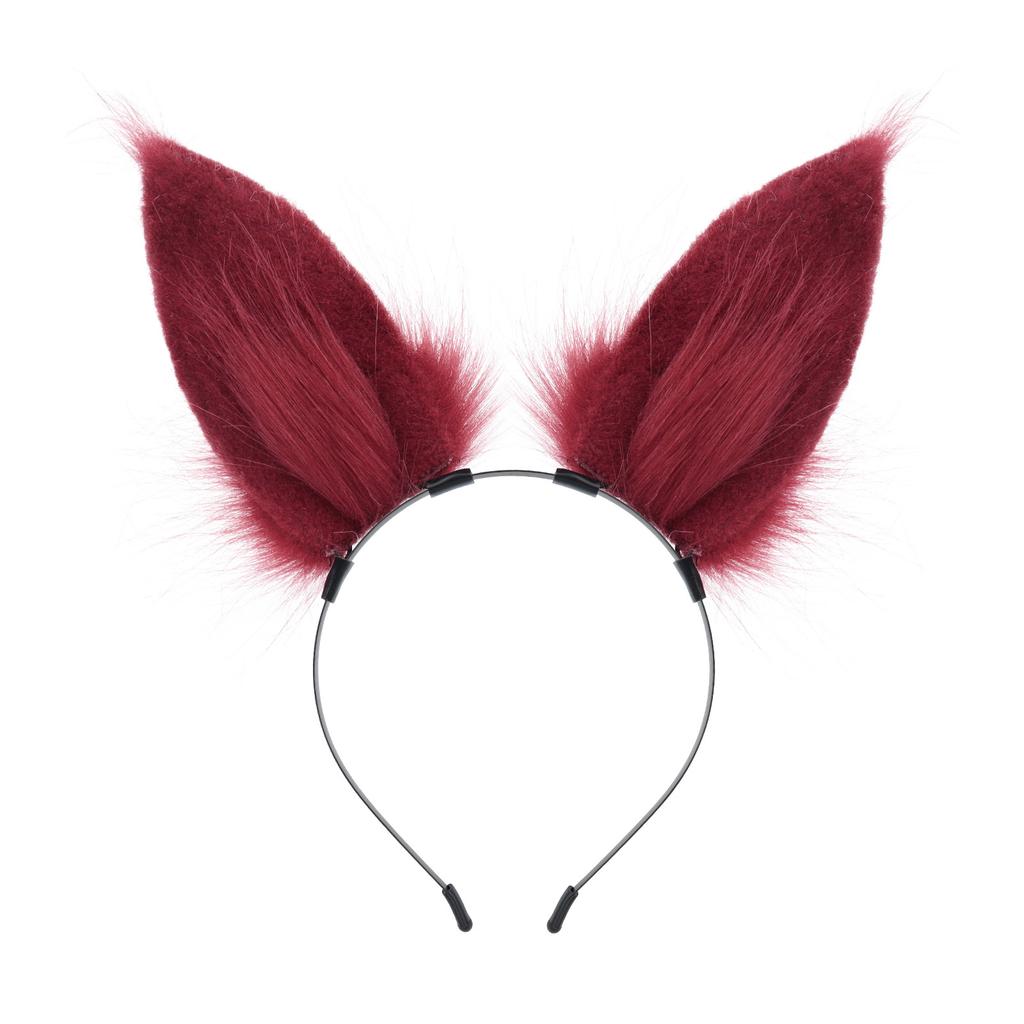 Simulated animal ear headband cosplay handsome rabbit ear hair accessories handmade plush rabbit ear headband accessories