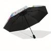 Stitch,Bubble Tea Themed folding umbrella, the best choice for gift giving, 8 ribs, casual, durable, lightweight and portable travel umbrell
