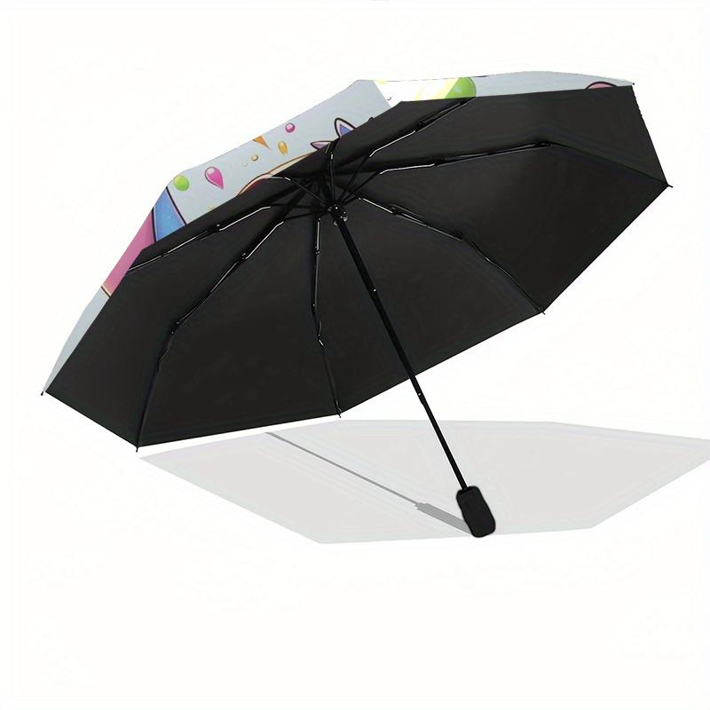 Stitch,Bubble Tea Themed folding umbrella, the best choice for gift giving, 8 ribs, casual, durable, lightweight and portable travel umbrell