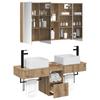 Bathroom Cabinet Set 4 pcs Artisan Oak 103.5 x 15.5 x 70 cm