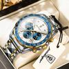 POEDAGAR Sport Men Watch Waterproof Luminous Chronograph Date Quartz Military Man Wristwatch Stainless Steel Men's Watches Reloj