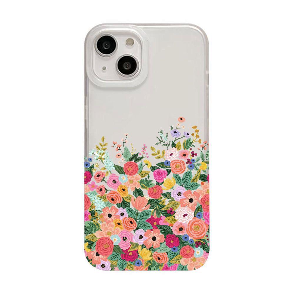 Colored flowers for iPhone17ProMax mobile phone case 17 Apple 16/15 matte 13 all-inclusive 14
