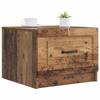 Coffee Table with Drawers Reclaimed Wood Look 49 X 50 X 37 Cm Particleboard