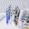 Back To School Season 2pcs 0.5mm Astronaut Box Press Pen Cartoon Press Neutral Pen Metal Pen Clip Sign Pen Black