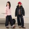 LUSON Girls' High-Collar White Duck Down Winter Jacket