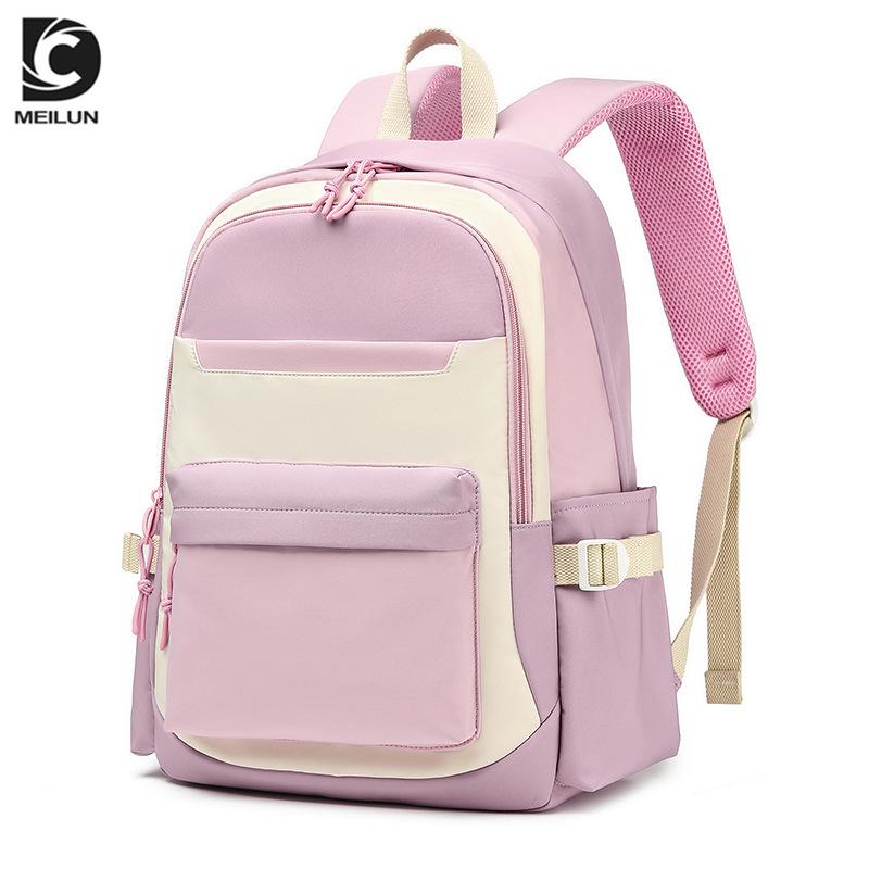 New primary school schoolbag burden reduction backpack large capacity casual backpack fashion tutoring bag