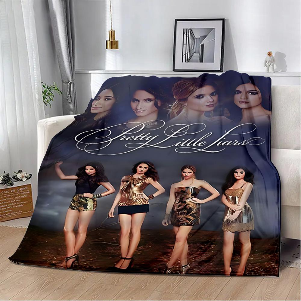 Pretty Little Liars Aufdruck Decke Picknickdecken Warme Decke Weiche und Bequeme Decke Haus Reisen Geburtstagsgeschenk