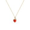 Strawberry‑Fruit Collarbone Chain Set, Fresh Sweet‑Cute Idyllic Versatile High‑Grade Women Necklace Set