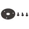 2PCS Metal Output Jack Cover Round Chrome Metal Curved Bottom Jack Plate  For Guitar Bass