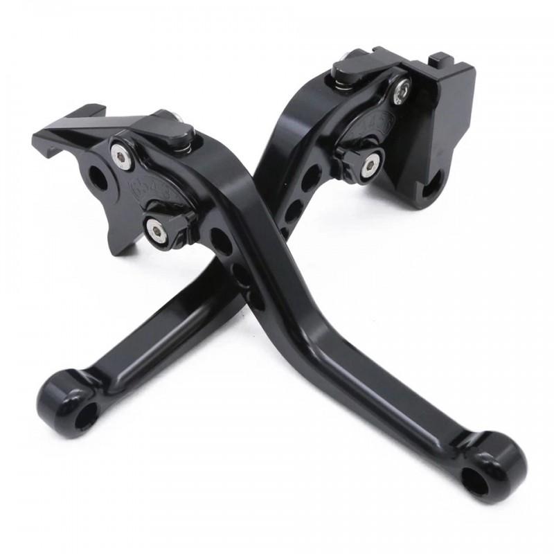 Aluminum Motorcycle Brake Clutch Lever Handlebar Grips Kawasaki Ninja 650R ER-6F ER-6N 2006-2008 Short Long Length