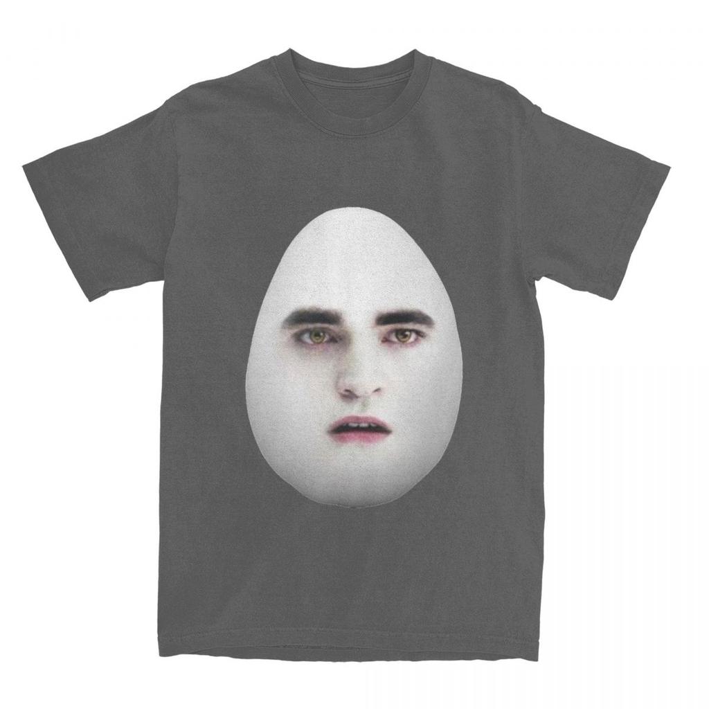 T-shirt Twilight Eggward Mème Drôle T-shirts en Coton Parodie Edward Cullen Robert Pattinson Humour T-shirt Y2K Manches Courtes Haut T-shirts