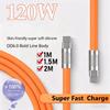 111W 6A Cable Super Fast Charge PD Type C Liquid Silicone Cable 1M 1.1M 1M Cable C To C Quick Charger Cable for Xiaomi iPhone