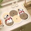 Kitchen Countertop Drain Mat Diatom Mud Absorbent Mat Tableware Bowl Plate Place Mat Stove Sink Dish Washing Anti Scalding Mat