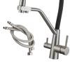 Purification Kitchen Faucet 3-ways Mixer Tap Basin Indoor Outdoor 2 Outlets