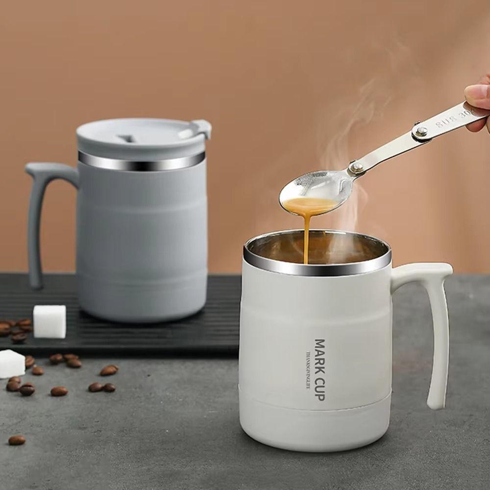 Double-layer Cold Water Drinks Tumbler Non-Slip Handle Thermal Mug Thermos Water Bottle  Outdoor