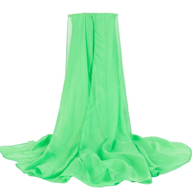 Extra Large Chiffon Printed Scarf White Shawl Dual-purpose Women's Korean Version Autumn and Winter Long Scarf Beach Towel for Women