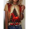 Summer Animal Horse Retro 3D Print T-Shirts Women Casual Short Sleeve T Shirt Streetwear Round Neck Tees Tops Female Clothing