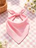 Summer Fruit Print Soft Dog Triangle Bandana, Pet Scarf Bib Accessory