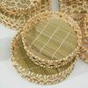 Desktop Ornament Bamboo Fruit Basket Bread Fruit Miniature Storage Baskets Creative Pastry Plate